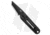 CRKT Kiss Folding Knife, 3in, 8Cr13MoV Stainless Steel Blade, Drop Point Blade, Black Handle, 5500KN