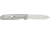 CRKT Facet Assisted Opening Folding Knife, 3.37in, Plain Satin D2 Steel Blade, Sheepsfoot, Stainless Steel Handle, Gray, K230XXP