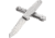 CRKT Facet 3.37in Folding Knife, Sheepsfoot, Plain Satin D2 Steel Blade, Stainless Steel Handle, K230XXP