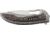 CRKT Ikoma Fossil Small - 3.41in. Plain Blade, IKBS, Stainless Steel &amp; G10 Scales, Clip 5460