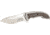CRKT Ikoma Fossil Small - 3.41in. Plain Blade, IKBS, Stainless Steel &amp; G10 Scales, Clip 5460