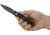 CRKT M16-03DB Folding Knife by Kit Carson, 3.5in, D2 Steel, Stonewash Plain Blade, Black Matte Aluminum Handle, M1603DB