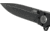CRKT M16-03DB Folding Knife by Kit Carson, 3.5in, D2 Steel, Stonewash Plain Blade, Black Matte Aluminum Handle, M1603DB