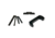 Cross Armory Glock 3-Piece Kit, 4 Pin Set, Extended Mag Catch, Extended Slide Lock, Gen 4, Black, Small, CRG4OKBK