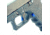Cross Armory Glock Gen 1-3 Enhanced Flat Faced Trigger w/Bar, 9mm, Aluminum, Black/Blue Safety, crGTb-bk-bl