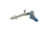 Cross Armory Glock Gen 1-3 Enhanced Flat Faced Trigger w/Bar, 9mm, Aluminum, Black/Blue, Small, crGTb-bk-bl
