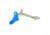 Cross Armory Glock Gen 1-3 Enhanced Flat Faced Trigger w/Bar, 9mm, Aluminum, Blue/Blue, crGTb-bl