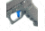 Cross Armory Glock Gen 1-3 Enhanced Flat Faced Trigger w/Bar, 9mm, Aluminum, Blue/Blue, crGTb-bl