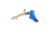 Cross Armory Glock Gen 1-3 Enhanced Flat Faced Trigger w/Bar, 9mm, Aluminum, Blue/Red, Small, crGTb-bl-rd