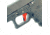 Cross Armory Glock Gen 1-3 Enhanced Flat Faced Trigger w/Bar, 9mm, Aluminum, Red/Black Safety, crGTb-rd-bk