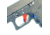 Cross Armory Glock Gen 1-3 Enhanced Flat Faced Trigger w/Bar, 9mm, Aluminum, Red/Blue Safety, crGTb-rd-bl