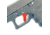 Cross Armory Glock Gen 1-3 Enhanced Flat Faced Trigger w/Bar, 9mm, Aluminum, Red/Red Safety, crGTb-rd