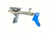 Cross Armory Glock Gen 1-3 Enhanced Flat Faced Trigger w/ Bar, Drop-in Shoe/3.5 Spring, 9mm, Aluminum/Black, Blue/Black, Small, crGTdi-bl-bk