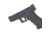 Cross Armory Glow-In-The-Dark Pistol Sights, Black, Standard, crGSs-bk