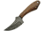 Damascus Fixed Blade Skinner Wood Fixed Blade Knife, 2.875in, Damascus Steel, Standard Edge, Brown, Wood Handle DM1131WN