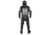 Damascus FX1 Protective Gear FlexForce Modular Hard Shell Full Body Crowd Control System, Large, Black, FX1LG