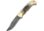 Damascus Lockback Stag Folding Knife, 3.25in Damascus Steel Clip Point Blade, Stag Bone, DM-1162SG