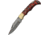 Damascus Red and Black Lockback