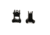 Daniel Defense A1.5 Top Mounted Fixed Front and Rear Sight, Black, 19-088-09116