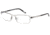 Davidoff 95501 Bifocal Prescription Eyeglasses - Silver Frame and Clear Lens 95501-531BI
