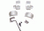 DNZ Products Hunt Masters Two Piece Mounts - Savage Flatback 2003 And Older, Low Ring, 1 in Tube, 4 Screws, Silver, 2SF1TLS