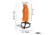 Do All Outdoors 3D Prairie Dog, Orange, .22 to 50 Cal, BSP3