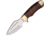 Down Under Bushmate Fixed Blade Knife,4in,Polished 440C Stainless Blade,Brown Leather Wrapped Handle DUKBM
