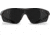 Edge Eyewear Phantom Rescue Shooting Glasses, Black Frame, G-15 Vapor Shield Lenses, Standard, PR17VS