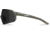 Edge Eyewear Urgent Fury Shooting Glasses, Conifer Green Frame, Polarized Smoke Vapor Shield Lenses, Standard, UF36PVS