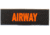 Eleven 10 1x3 Med Name Tape Patch, Orange - E10-7003-AIRWAY-BLK/ORG