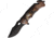 ElitEdge Eagle Black A/O Folding Knife, 5in Closed, 3.75in, Black Stainless Blade, Synthetic Handle, 10-967WEA