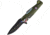 ElitEdge Fighter Plane A/O Folding Knife, 4.88in Closed, 3.5in, Black Finish Stainless Blade, Synthetic Handle, 10-A85GN