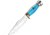 ElitEdge Hunting Fixed Blade Turquoise, EE20704BL