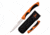 Elk Ridge ER-935F Manual Folding Knife, 5.75in, 3CR13 Stainless Steel, Fillet, Satin Blade, Nylon Fiber Handle, Orange/Black, ER-935F