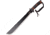 Elk Ridge Evolution Machete Knife, 21.25in Overall, 15.5in Black 3Cr13 SS Blade, Black Rubberized Frn Handle, Sawback Blade, Black Nylon Sheath, ERE-MHT004-BO