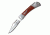 Elk Ridge Folding Blade, 2in, Stainless Steel Blade, Brown Pakkawood Inlay Handle ER-124W