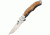 Elk Ridge Maple Framelock Folding Knife,3in,Mirror Polish 440 Stainless Blade ,Mirror Polished Stainless Handle ER519