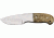 Elk Ridge Mini Hunter Fixed Blade Knife, 2.25in, Stainless Blade, Burl Wood Handle ER111