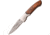 Elk Ridge Pakkawood Folder Folding Knife, 2.75 Damascus steel blade, Brown pakkawood handle, ER-968PW