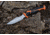 Elk Ridge Trek Fixed Blade Caping Knife, 4in, Stainless Steel 8Cr13MoV, Drop Point, Black/Orange Handle, ER-TKFIX003CS