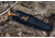 Elk Ridge Trek Fixed Blade Caping Knife, 4 in, 8Cr13 Stainless Steel, Drop Point, Black/Orange, ER-TKFIX003