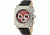 Equipe Ev308 Corvette Grand Sport Mens Watch - Leather Strap, Silver Case, Red Dial