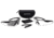 ESS Crossbow 2X Eyeshields Shooting Safety Glasses, Black Frame, Clear/Smoke Lenses 740-0504