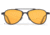 ESS inVINCEible Aviator Sunglasses, Black/HD Orange Rust, Medium, EE4062-02