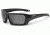 ESS Rollbar Ballistic Sunglasses,Black Frame w/Silver ESS Logo,Gray Lens EE9018-03