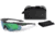 ESS Waterman CrossBladeSTD Sunglasses, Carbon Gray Frame, Polarized Mirrored Green Lens, Large, EE9032-29