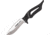 Estwing BK-4 Bowie Knife, 9.25in Overall, 4in Satin Blade, Black Powder Coated Handle, Forged Out Of One Piece Of Us Steel, Black Nylon Sheath, EBK4