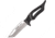 Estwing TK-4 Bowie Knife, 9.25in Overall, 4in Satin Tanto Blade, Black Powder Coated Handle, Forged Out Of One Piece Of Us Steel, Black Nylon Sheath, ETK4