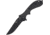 ETE Wortac Linerlock A/O Folding Knife, 6in Closed, 4in Black Titanium Finish D2 Tool Steel Modified Clip Point Blade, Black G10 Handle, 7.8Oz, Designed By Kelly Worden, ETEK1600