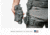 Alien Gear Holsters Rapid Force Expansion Dynamic Drop Leg Holster With Locking Belt Slide w/ Standard Strap w/Standard Buckle w/Bag Packaging, Matte Black, RFX-DD-BK-LBS-S-LK-B